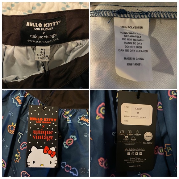Hello Kitty Unique Vintage Halloween Joyride Gellar Skirt - Picture 9 of 12